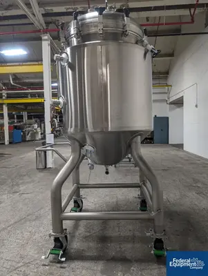 USED A&M Process 500 Liter A&B Process Receiver Tank, 316 S/S, 44/150#