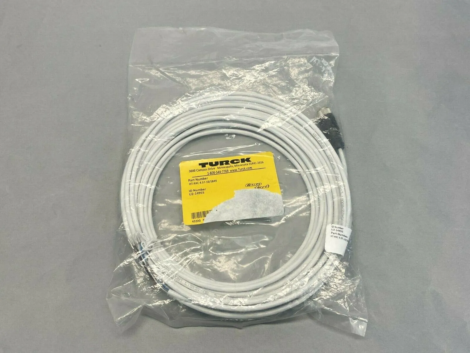 HT-RKC 4.5T-10/S849 | Turck  Single-Ended Cordset U2-14955 - New