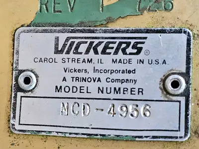 Used VICKERS MCD-4956 Parts (Hydraulics and Pneumatics) British Columbia CA | Lenmark #1440873