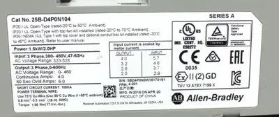 USED ALLEN BRADLEY 25B-D4P0N104