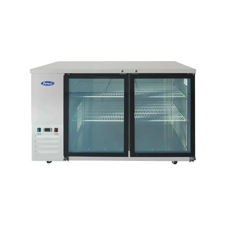 New | in-Stock Atosa New Atosa SBB59GGRAUS1 59" Back Bar Cooler w/ Glass Door Shallow Depth Stainless Steel Bottle Coolers Illinois US | Falcon Restaurant Supply #1378020