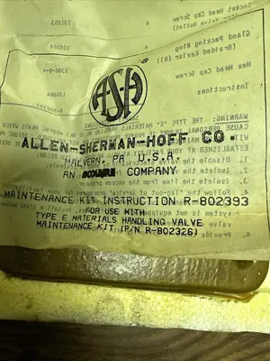 New | in-Stock ALLEN-SHERMAN-HOFF R-802393 Pump & Valve Parts Ohio US | Surplus Asset Holdings #1241396