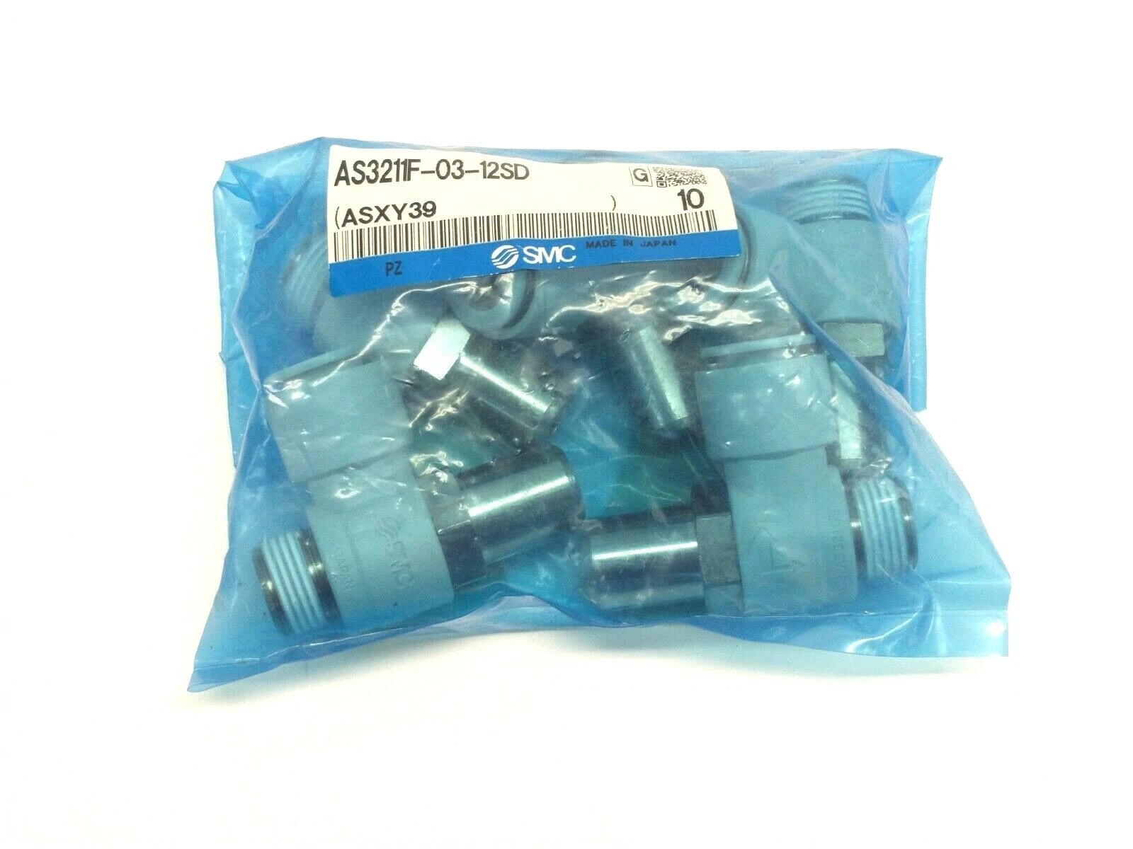 AS3211F-03-12SD | SMC  Tamper Proof Flow Control Fitting 3/8" Port LOT OF 5 - New Other