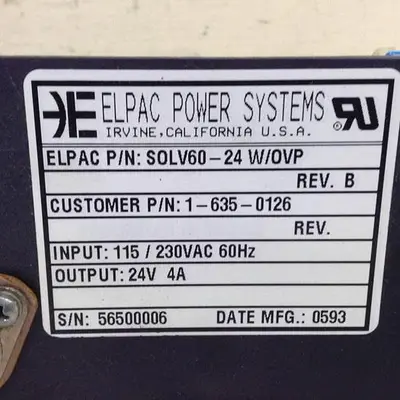 USED ELPAC SOLV60-24 W/OVP