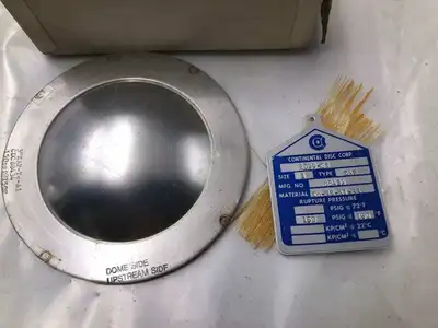 Continental Disc Corp. 88434 3″ SS/TEF/AL Rupture Disc 150PSIG 150°F -NIB