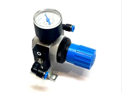 USED FESTO PRESSURE REGULATOR MINI G1/8 0.5-7 BAR 192299