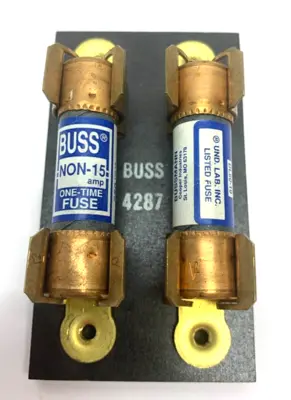 USED BUSSMANN FUSEBLOCK 2-POLE