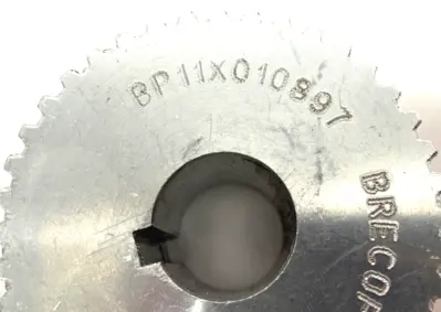 USED BRECOFLEX TIMING PULLEY ALUMINUM BODY 40-TOOTH W/ KEYWAY