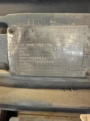 USED ALLIS CHALMERS SQUIRREL CAGE