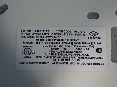 New | in-Stock SIMPLEX 49069127 Safety Products (Other) Ohio US | HGR 24 #1150643