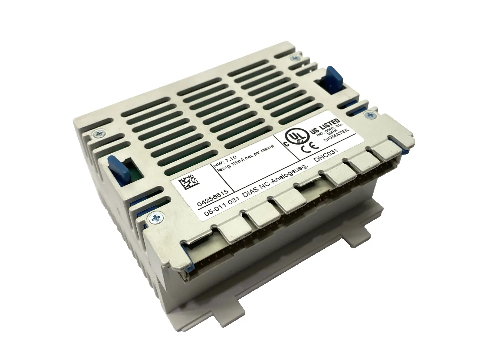 USED SIGMATEK DIAS POSITIONER OUTPUT MODULE DNC 031 CRACKED PLASTIC