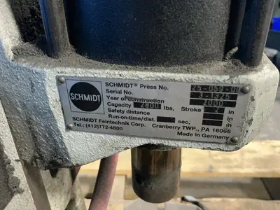 Used 2000 SCHMIDT 2505900 Pneumatic Presses Ohio US | HGR 24 #1286710
