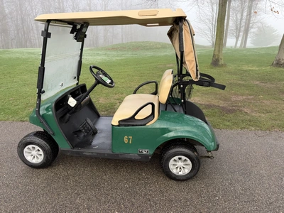 (1) 2019 E-Z-Go EFI golf cart with a Kawasaki gas engine, model 657061G01, includes canopy, fold-dow...