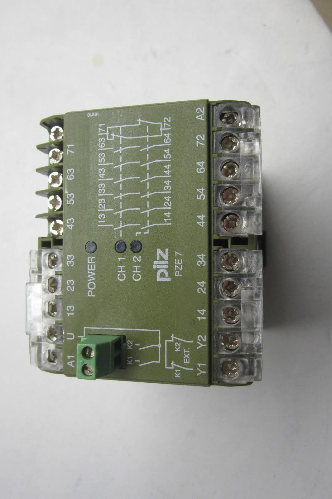 USED PILZ PZE-7-24VDC-6S-1O SAFETY RELAY PZE724VDC6S1O