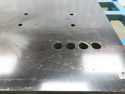 1-1/8" Steel Top Machine Base Welding Table Work Bench 50"W 30"D 34-3/4"H