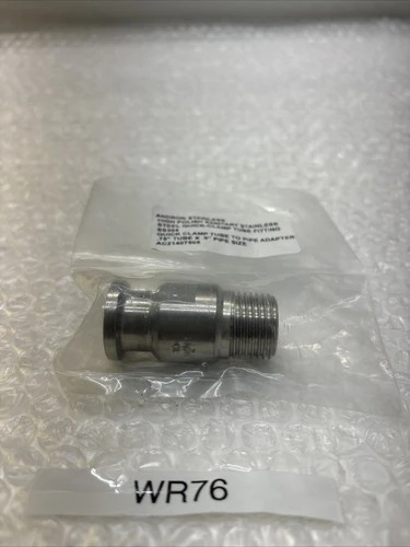 ** NEW IN SEALED BAG SS304 QUICK CLAMP TUBE TO PIPE ADAPTER .75" TUBE X 5" Pipe#