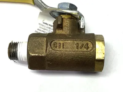 Used Apollo Bronze Ball Valve 1/4" FNPT Solenoid Valves Michigan US | Maverick Industrial Sales #1392528