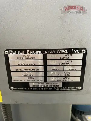 Used 2016 BETTER ENGINEERING 63000 Washers Michigan US | Vander Ziel Machinery Sales #482918