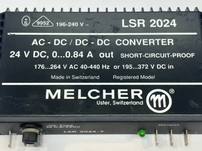 LSR 2024-7,LSR2024-7 | Melcher LSR2024-7 AC-DC Power Supply Converter - Used