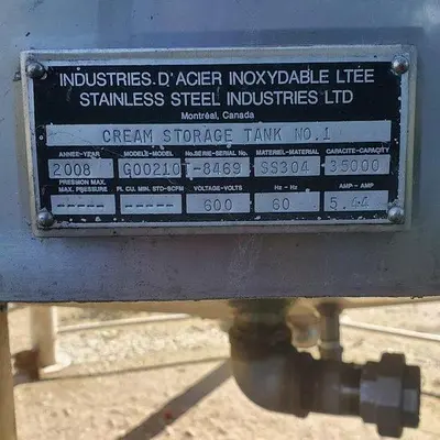 USED STAINLESS STEEL EQUIPMENT G00210