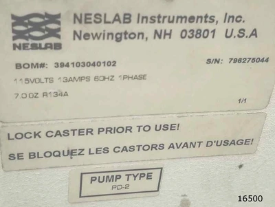 USED NESLAB CFT-33