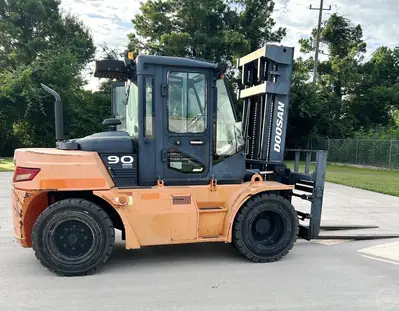 Used 2015 DOOSAN D90S-7 Internal Combustion Forklifts: Pneumatic Tire Texas US | Forklift Exchange #1274719