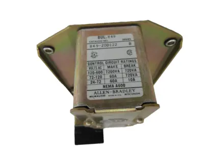 ALLEN BRADLEY 849-ZOD122 TIMING RELAY SERIES B 849ZOD122 NEW, SURPLUS