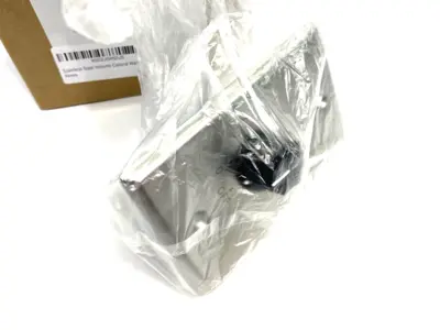 USED SAGA ELITE STAINLESS STEEL VOLUME CONTROL WALL PLATE (10W, 25 & 70V)