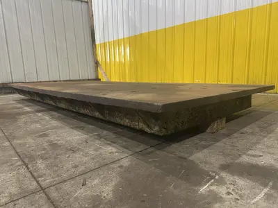 114" X 51" X 7" HIGH STEEL LAYOUT RISER PLATE: STOCK #23182
