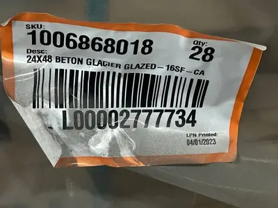 MSI Pallet of 28 Cases of- Beton Glacier 24 in. x 48 in. Matte Porcelain Stone Look Floor and Wall Tile (16 sq. ft./Case) (total of 448 sq. ft.) Retail Value of $1,339.52
