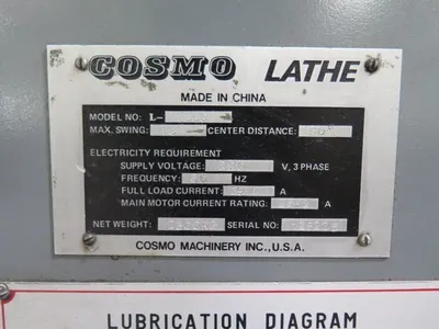 COSMO L-1860 LATHES, ENGINE | Wheeler Machinery Sales (10)