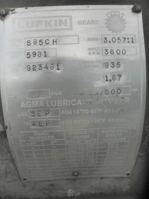 USED LUFKIN S85CH