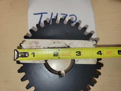 GEAR, 29T  Teeth Nylatron 1-3/8" bore 1-1/4"