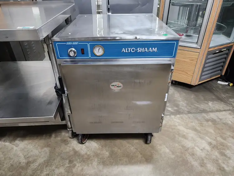 Used Alto Shaam Used Alto-Shaam 750-S Heated Holding Cabinet Warmer - Mobile, 120V Hot Food Warming, Holding, & Transport Cabinets Illinois US | Falcon Restaurant Supply #1376798