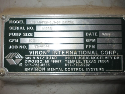 USED 2013 VIRON VCA-36-FRP-0.3-36