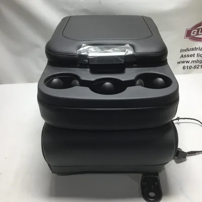 Dodge Front Center Jump Seat Console Black Grey Cloth