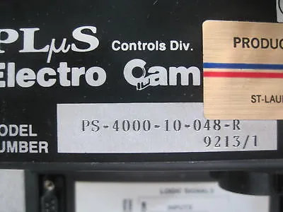 NEW ELECTRO CAM PROGRAMMABLE LIMIT SWITCH PS4000-10-048
