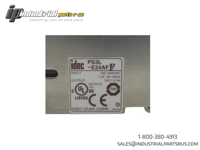 idec PS3L-E24AFF Power Supply, 100-240V AC Input, 24V Output