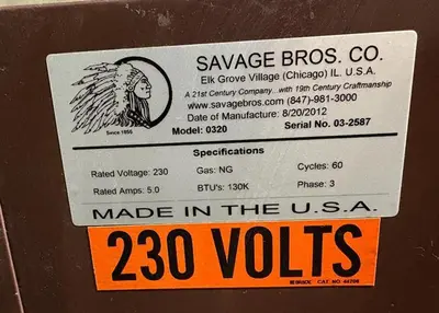 Used SAVAGE _UNKNOWN_ Cookers / Coolers / Fryers New Jersey US | UNION STANDARD EQUIPMENT CO. #1418969