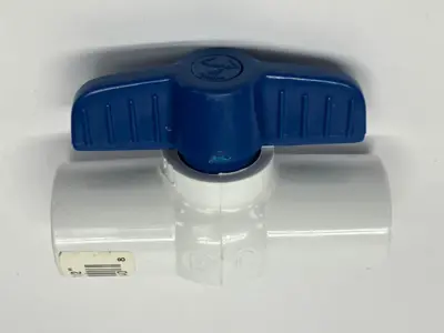 USED NIBCO 1/2" PVC BALL VALVE SOCKET X SOCKET