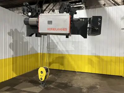 17.5 TON (2014) KONE-CRANES MODEL #CXT60410160P75GGN0S SINGLE GIRDER OVERHEAD CRANE HOIST & TROLLEY: STOCK #18634