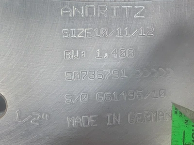 Andritz size 10 / 11 / 12 Pressure Screen Basket New Storeroom Spare