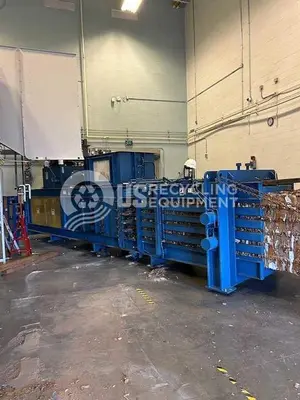 USED 2009 IPS AT864-30 WIDE MOUTH AUTO TIE HORIZONTAL BALER