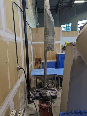 V Blender with Infeed & Outfeed Augers
