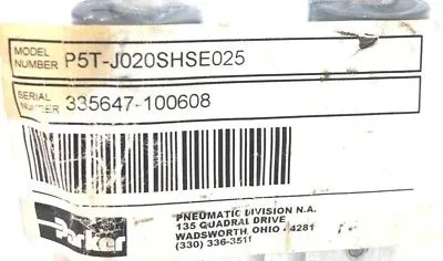 NEW PARKER P5T-J020SHSE025 SHORT STROKE THRUSTER P5TJ020SHSE025