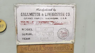 USED GALLMEYER & LIVINGSTON 550