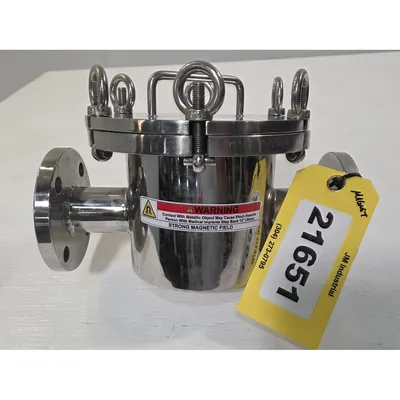 NEW 1-1/2" Stainless Steel Liquid Line Magnet Trap Ferrous Separator