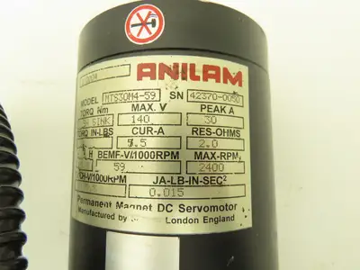 Used ANILAM _UNKNOWN_ Servo Motors Indiana US | Arrow Industrial #555836