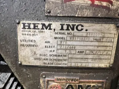 USED 2000 HEM VT-125HA-1-SS