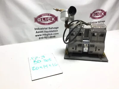THOMAS Piston Air Compressor 0.333 hp, 1 Phase, 115V AC, 25